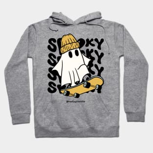 Ghastly Grind: Ghost Skating Halloween Hoodie